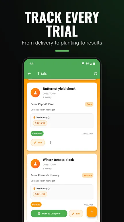 Stark Notes trial tracking